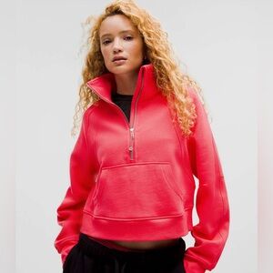 Lululemon Scuba Oversized Funnel-Neck Half Zip in Glaze Pink